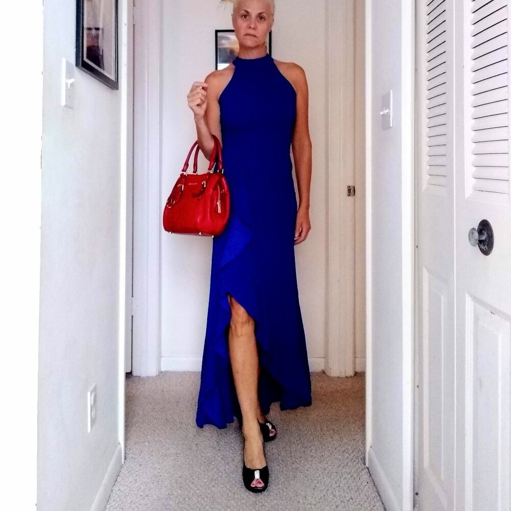 🎉HP🎉Woosea evening gown cocktail mermaid tail dress NWT - Picture 4 of 5